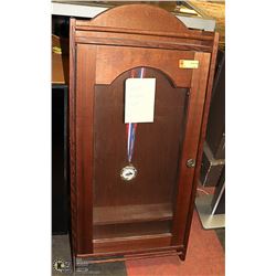 METAL DISPLAY CASE.