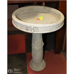 CONCRETE BIRDBATH 16" X 23"