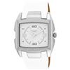Image 1 : NEW DIESEL WHITE DIAL/WHITE LEATHER BAND MSRP$249