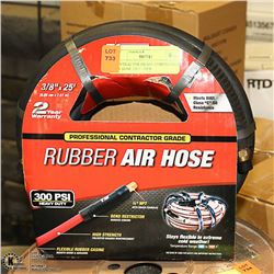CONTRACTOR GRADE COMPRESSOR AIR HOSE 25FT - NEW