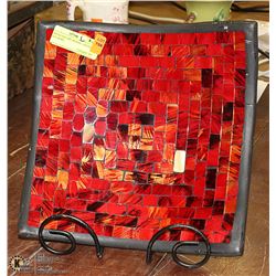 CURVED SQUARE MOSAIC CENTER PIECE BOWL