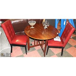 OVAL TABLE & 2 CHAIRS