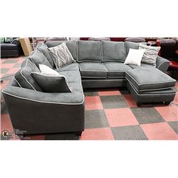 NEW GREEN FABRIC CHAISE LOUNGE