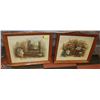 Image 1 : PAIR OF OAK FRAMED VINTAGE PICTURES.