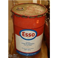 VINTAGE ESSO 5 GALLON OIL CAN
