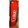 Image 1 : COCA-COLA COOLER SIGN. AS IS.