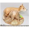Image 1 : CERAMIC FOX FIGURINE, 8 X 9