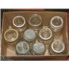 Image 1 : BOX OF VINTAGE MASON JARS