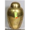 Image 1 : BRASS DECORATIVE URN 11" TALL