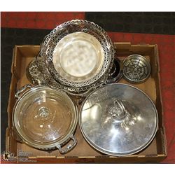 FLAT OF ESTATE SILVERPLATED SERVERS & MORE