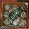 Image 1 : BOX OF VINTAGE LARGE MASON JARS