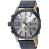 Image 1 : NEW DIESEL OVERSIZED 46MM BLUE STRAP MSRP $309