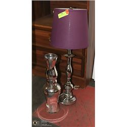 LAMP PLUS SILVER VASE