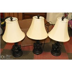 SET OF 3 LAMPS