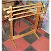 Image 1 : WOODEN BLANKET HOLDER WITH 4 RODS