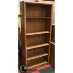 OAK FINISH BOOKCASE