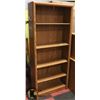 Image 1 : OAK FINISH BOOKCASE