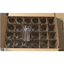CASE OF 24 NEW BIG ROCK BEER GLASSES.