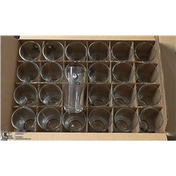 CASE OF 24 NEW BIG ROCK BEER GLASSES.