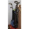 Image 1 : GOLF SET WITH 2 DRIVERS, 6 MARKED IRONS, BALL