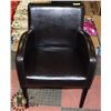 LEATHERETTE CLUB CHAIR