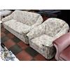 Image 1 : FLORAL PATTERN SOFA WITH CHAIR