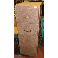 4 DRAWER FILE CABINET - WOODEN (1950/1960 ERA)