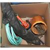 Image 1 : LARGE BOX OF GARDEN TOOLS, SUPPLIES AND