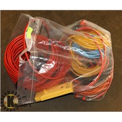 BAG OF EXTENSION CORDS