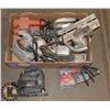 Image 1 : BOX OF POWER TOOLS -BLACK & DECKER SANDER, PLANER