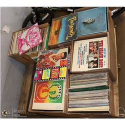 PALLET OF VARIOUS RECORDS INCLUDING ELVIS, EAGLES