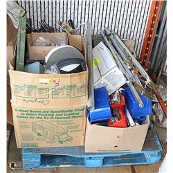 PALLET OF ASSORTED SHOP TOOLS