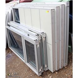 7 METAL PANELS W/BATHROOM STALLS