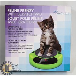 NEW FELINE FRENZY TOY W/ SCRATCH PAD