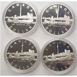 4-1984 CANADA SILVER PROOF DOLLARS