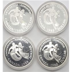 4-1983 CANADA PROOF SILVER DOLLARS