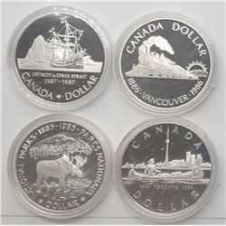 1984-1987 PROOF SILVER CANADA DOLLARS