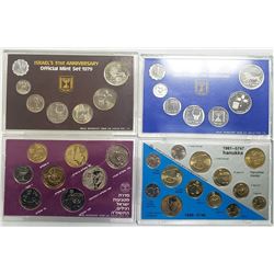 1979, 1980, 1985, 1987 ISRAEL'S MINT SETS