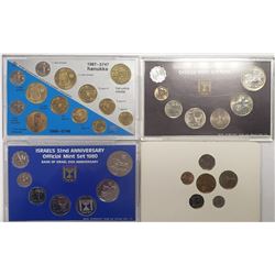 1979, 1980, 1982, 1987 ISRAEL'S MINT SETS