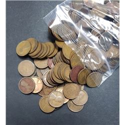 250 WHEAT CENTS (1909-1919) P-D-S GREAT MIX