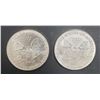 Image 2 : 1993 & 2000 AMERICAN SILVER EAGLES