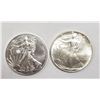 Image 1 : 1993 & 2018 AMERICAN SILVER EAGLES