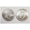 Image 2 : 1993 & 2018 AMERICAN SILVER EAGLES