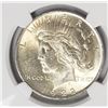 Image 2 : 1922 Peace Silver Dollar $1 NGC MS63