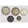 Image 2 : 5-FOREIGN SILVER COINS - INTERESTING LOT