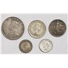 Image 2 : 5-FOREIGN SILVER COINS - INTERESTING LOT