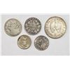 Image 1 : 5-FOREIGN SILVER COINS - INTERESTING LOT