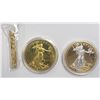 Image 1 : American Mint "Platinum Accented Eagle Replica"