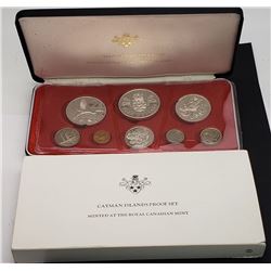 CAYMAN ISLANDS 1972 8 COIN PROOF SET WITH SILVER C