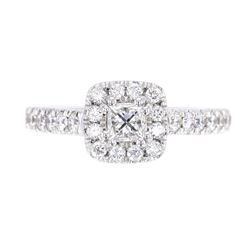 EXCELLENT 1.23ct VS1 G Color Diamond Platinum Ring